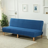abordables Couverture du canapé Futon-Housse de canapé-lit extensible en tissu imprimé, disponible en 3 tailles différentes, housse de canapé sans accoudoirs, housse de banc élastique, protection décorative pour le Nouvel An, décoration