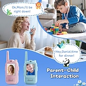 cheap Security &amp; Safety-2.0-inch Screen Kids Walkie-Talkie Real-Time Video Voice-Changing Chat Indoor/Outdoor Toy Ideal for Family Games Outdoors Camping Hiking