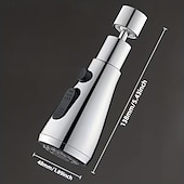 cheap Kitchen Utensils &amp; Gadgets-360° Rotating Kitchen Faucet Extender, Multi-Mode Water Flow Sprayer Attachment, Splash-Proof Water Saving Faucet Aerator with Extension Hose