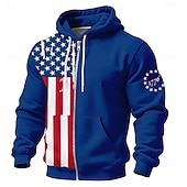  4 juillet 2026 250e Jour du Souvenir T-shirt à capuche designer pour hommes avec drapeau américain mode urbaine quotidien