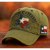  Cappellino da baseball Lone Star Legacy Texas Republic, cappellino da baseball della Repubblica del Texas, cappello vintage ricamato, cappellino da camionista regolabile retrò con bandiera del Texas Lone Star in difficoltà, per uomo e donna