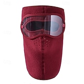 abordables chauffage et refroidissement-Masque d'hiver chaud en polaire, coupe-vent, unisexe, avec protection des oreilles et visière intégrale, cagoule coupe-vent pour la moto et le ski