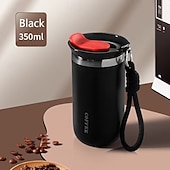 abordables Verres et tasses-Mug isotherme en acier inoxydable de 350 ml et 500 ml – étanche, réutilisable et avec couvercle, convient aux boissons chaudes et froides, cadeau idéal pour hommes et femmes, cadeau parfait pour les