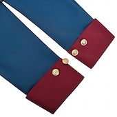 preiswerte Outfits-Set 250-jähriges Jubiläum USA Retro Vintage Mittelalterlich Outfits langarm George Washington Kolonial Revolutionskrieg Kostüm Herren Karnevalskostüm Karneval Unabhängigkeitstag 4. Juli Erwachsene