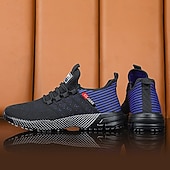 abordables Baskets Décontractées-Chaussures de course noires en mesh pour hommes – baskets athlétiques légères avec tige respirante, idéales pour la course, la salle de sport et les activités sportives.