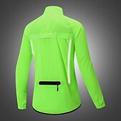 cheap Men's Jackets &amp; Gilets-WOSAWE Men's Windbreaker Cycling Jersey Cycling Jacket High Visibility Waterproof Windproof Cycling Bike Jacket Windbreaker Mountain Bike MTB Road Bike Cycling City Bike Cycling Navy Green Black Bike