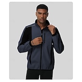 tanie Kurtki i kamizelki męskie-Męskie Kurtka rowerowa Kurtka polarowa Zima Polarowa podszewka Odporność na wiatr Zatrzymujący ciepło Kolarstwo Rower Dres zima Polary Czarny Niebieski Pomarańczowy Odzież rowerowa