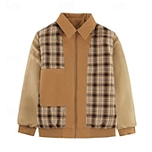 economico Giubbotti e cappotti da uomo-Per uomo Cappotto Invernale Giacca trapuntata Giacca Casual Casuale Quotidiano Calore Termico Tasca Cerniera completa Autunno Inverno Semplice Streetwear Quotidiano Collo ripiegato Regolare Nero