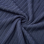 cheap Men's Classic Polo-Men's Rib Knit Top Textured Street Casual Lapel Long Sleeve Basic Modern Plain Buttons Spring Fall All Seasons Slim Fit Blue White Navy Blue Gray Rib Knit Top