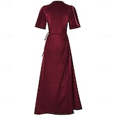 economico Abiti degli anni '20-Anni Ruggenti Anni 1920 Lunghezza al pavimento Vestito Lunghe Il grande Gatsby Linea ad A Scollo a V Costume Per donna Natale Carnevale Feste Formale Cocktail party Adulti Vestito Inverno