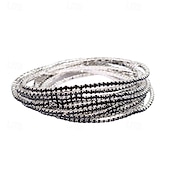cheap Bracelets &amp; Bangles-Cubic Zirconia Classic Fashion Fashion Simple Alloy Bracelet Jewelry Silver / Black / Champagne For Daily Formal Holiday Date