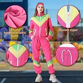 billige Antrekk-Retro / vintage 1980erne Hip Hop Drakter pose Tilbehør sett med tilbehør Lange Ermer Disk Kostyme Dame Karnevalskostyme Halloween Karneval Nytt År Pride-parade Pride måned Voksen Veske Mer Tilbehør