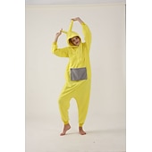 preiswerte Tierkostüm-Kigurumi-Pyjamas Gruppenkostüm Onesie-Kostüm Dickes Baby Fantasie Warm Bequem Mit Kapuze Fleece Erwachsene Herren Damen Unisex Halloween Karneval Party Leistung Hausbekleidung Verkleiden