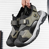 cheap Outdoor Sandals-Men's Navy Blue Sporty Sandals – Lightweight and Durable with Velcro and Adjustable Fit, Perfect for Outdoor Adventures