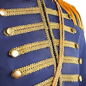 preiswerte Outfits-Ausgefallene Kostüme Zirkusjacke Zirkusdirektor königliche Wache Edelmann Retro Vintage Viktorianisch Militär Stil Erwachsene Herren Halloween Karneval Party Leistung Maskerade Verkleiden