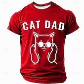 Χαμηλού Κόστους Αστεία μπλουζάκια για άνδρες-Ανδρικά Αστεία αργκό Μπλουζάκι Κοντομάνικο Κοντομάνικη μπλούζα 3D εκτύπωση Στρογγυλή Ψηλή Λαιμόκοψη Πουκάμισο Μοντέρνα Καθημερινά Καθημερινά Δρόμος Θαλασσί Μαύρο Ρουμπίνι Καλοκαίρι Άνοιξη Ρούχα Τ M L