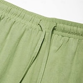 billige Ferie-Herre Militærbukser Linbukser Bukser Shorts Sommerbukser Snorer Elastisk midje Multi lomme عادي Komfort Pustende Full lengde Avslappet Daglig Ferie Ferie Mote Svart Hvit Uelastisk