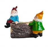 levne Dekorace na terasu-pryskyřičné figurky trpaslíků – zahrada &amp;dekorace na stůl, trpaslíci přátelství do květináčů, květináče na sukulenty, miniaturní krajinářské ozdoby, interiérové &amp;venkovní řemeslné sochy