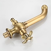 Недорогие Смесители для раковины в ванной-Ванная раковина кран - Вращающийся Хром Монтаж на стену Одной ручкой одно отверстиеBath Taps