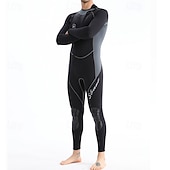 cheap Wetsuits &amp; Diving Suits-Men's 1.5mm Neoprene Diving Suit Full Wetsuit Rash Guard Stretchy Long Sleeve Front Zipper - Surfing Snorkeling Scuba Patchwork Winter
