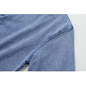 Χαμηλού Κόστους Κλασικό Πόλο Ανδρών-Ανδρικά Μπλουζάκια πόλο Πουκάμισο 100% Cotton Acid Wash Κλασσικά Μακρυμάνικο Causal Αθλημα Ρούχα Γυμναστικής Αναπνέει Μαλακή Πόρπη Πλύσιμο με οξύ Πλύνθηκε σε στυλ vintage Συμπαγές Χρώμα Θαλασσί Μαύρο