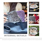 levne Skladování šperků-cestovní pouzdro na šperky, malá luxusní velkokapacitní úložná taška se střapci, dárkové tašky pro ženy, kapsičky se zipem, sametový úložný sáček na šperky na náramky, prsteny, náušnice