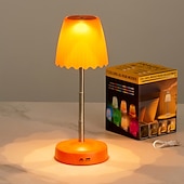 tanie Lampy stołowe-Lampka nocna reagująca na gesty, z regulowanym na wysokość drążkiem, zmieniająca 7 kolorów &amp;Lampa stołowa z 3 trybami RGB i bezdotykowym sterowaniem gestami, bezstopniowo ściemnialna lampka nocna do