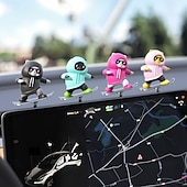 abordables Colgantes y ornamentos para coche-Adorno para tablero de automóvil con forma de oso de patineta: colgante para tablero de automóvil con dibujos de animales que presenta un elegante diseño de gafas y sudadera con capucha, adecuado para