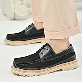 economico Scarpe Casual con Lacci-mocassini da uomo in pelle color cuoio, scarpe da sposa slip-on alla moda per gli sposi, perfette per eventi nuziali casual e semi-formali, calzature formali comode ed eleganti