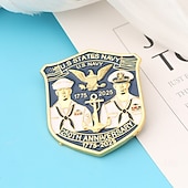  Значок к 250-летию Корпуса морской пехоты и ВМС США Военный эмблемный значок Корпуса морской пехоты и армии Броши из сплава для коллекции ветеранов и ювелирные изделия семиквинтескеннального