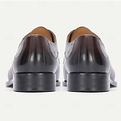 cheap Classic Dress Shoes-Men's Tan Leather Brogue Lace-Up Shoes, Classic Wedding Shoes for Groom and Groomsmen, Ideal for Formal Weddings and Semi-Formal Wedding Occasions