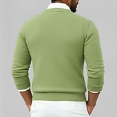 cheap Men's Wool Sweater-Men's Premium Pure Wool Cashmere Crewneck Sweater Classic Knit Pullover Jumper Soft Warm Breathable
