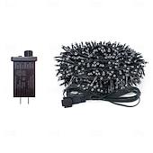 cheap Plug String Lights-50M 100M Outdoor Waterproof Light String Festival Party Decorative Light 8-mode Iron Shell Waterproof Power Supply Garden Garden Garden Lighting Lamp 24V Low Voltage   1 set