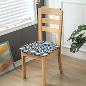 preiswerte Esszimmerstuhl-Abdeckung-Stuhl- und Hockerbezüge aus geometrisch bedrucktem Stretch-Polyester für Zuhause, Küche und Büro