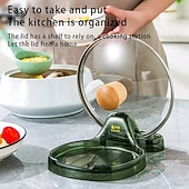 economico Stoccaggio cucina-Confezione da 2 porta spatole da cucina multifunzione con supporto per coperchio per fornelli, porta mestoli per evitare che l'acqua goccioli per accessori da cucina