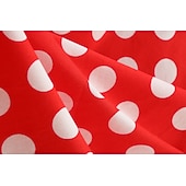 baratos Dresses-1950s Retro Vintage Rockabilly Midi Swing Dress Flare Dress Short Sleeves Polka dots Fit &amp; Flare Fancy Dress Women's Carnival Valentine's Day Casual Homecoming Retro Theme Party Adults' Dress Spring