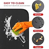  tappeto per barbecue, tappetino per griglia, tappetino per braciere rotondo e rettangolare, tappetino per griglia per barbecue in silicone a 3 strati, protezione ignifuga per terrazza e patio, per