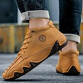 economico Stivaletti alla caviglia-stivali da uomo in similpelle verde fatti a mano: design unico e resistente con vestibilità comoda, ideali per l'uso casual, all'aperto e quotidiano