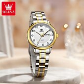 halpa Kvartsikellot-Uusi Olevs Tuontiliike Naisten Liikekello On Koristeltu Hohtavalla Kalenteripäivänä Näyttö Digitaalinen Näyttö Kvartsikello Rentouttava Vedenkestävä Urheilullinen Rannekello Valentine's Day Lahja