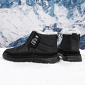 cheap Winter &amp; Snow Boots-Men's Yellow Insulated Winter Boots, Warm and Comfortable Snow Boots for Cold Weather, Ideal for Winter Hiking, Snowboarding and Outdoor Activities