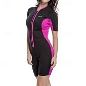 billiga Våtdräkter och dykning kostymer-dam 2 mm neopren dykvåtdräkt rashguard stretchig kortärmad dragkedja fram - surfing snorkling dykning lapptäcke vinter höst