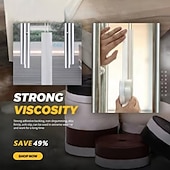 Недорогие Товары для дома-Уплотнительная лента для дверей, резиновый уплотнитель для окон, ветрозащитный уплотнитель для лобового стекла, самоклеящаяся лента для герметизации дверей и лобового стекла, 10 м