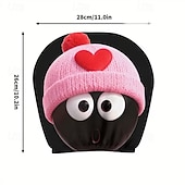 cheap Slipcovers-2pcs Cute Flower Love Heart Print Headrest Covers, Valentine's Day Heart-Eyed Girl Car Headrest Protector, Interior Decor, No Filling, Easy to Install and Wash, Suitable for Long-Distance Travel Naps