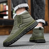 cheap Winter &amp; Snow Boots-Men's Yellow Insulated Winter Boots, Warm and Comfortable Snow Boots for Cold Weather, Ideal for Winter Hiking, Snowboarding and Outdoor Activities