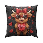 お買い得  枕、挿入物、カバーを投げます-1 個 ベルベット 枕カバー, プリント シンプル カジュアル 方形 伝統的な クラシック