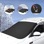 voordelige Voertuigservice-Magnetische all-weather auto-voorruitafdekking met sneeuw- en zonnebescherming. &amp;Privacybescherming - robuuste glazen schermbeschermer met magnetisch bevestigingssysteem, krasbestendig,