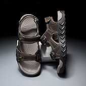 economico Sandali casual-sandali beige da uomo: eleganti calzature da esterno con vestibilità comoda e ad asciugatura rapida, ideali per la spiaggia, l'escursionismo e l'estate