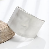 cheap Accessories &amp; Consumables-Samba Accessories Chunky Gold Silver Wide Cuff Bracelets for Women - Polished Metal Statement Banglesl Performance Costume