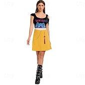 baratos Trajes Femininos-Inspirado em ídolos coreanos Estrela pop Ocasiões Especiais Fantasia fantasia Fantasia de Carnaval Ídolo Virtual for Mulheres Adulto Dia Das Bruxas Carnaval Espetáculo Comic Con Anime Expo