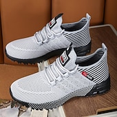 abordables Baskets Décontractées-Chaussures de course noires en mesh pour hommes – baskets athlétiques légères avec tige respirante, idéales pour la course, la salle de sport et les activités sportives.